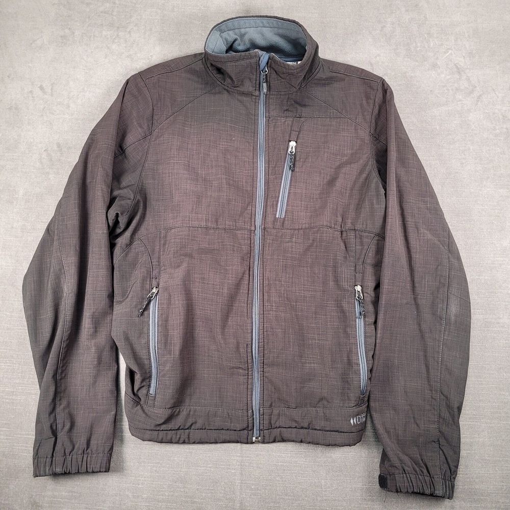 Black Diamond Full Zip Mock‎ Neck Jacket Fleece Lined Black Mens Size Medium